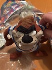 Looney Tunes Space Jam Taz Tasmanian Devil 1996 Vintage Plush Toy 7" NWT — photo 1