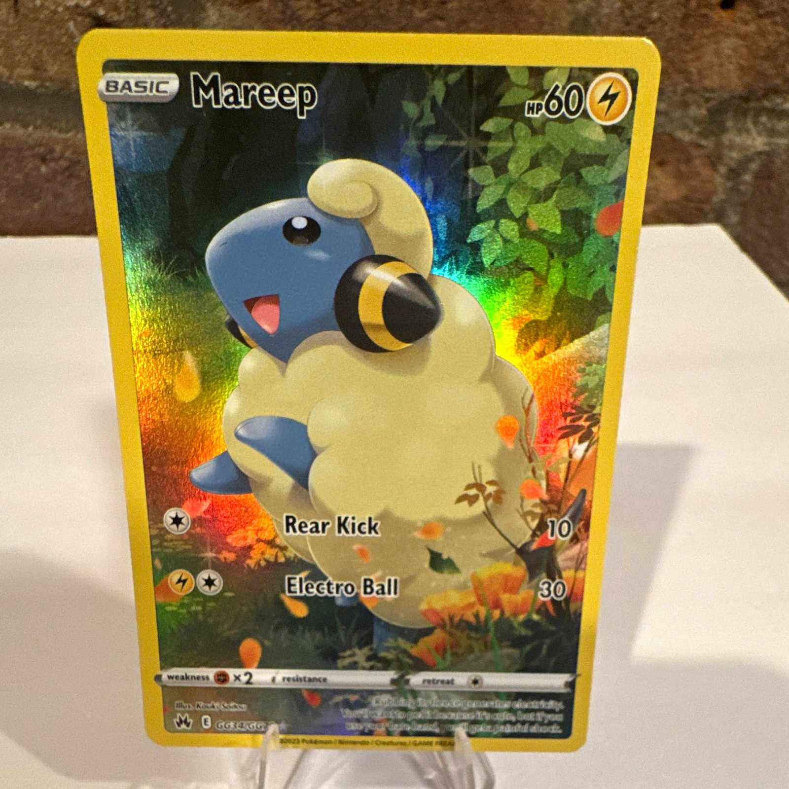 The Pokémon Company Mareep GG34/GG70 Crown Zenith Galarian Gallery Holo