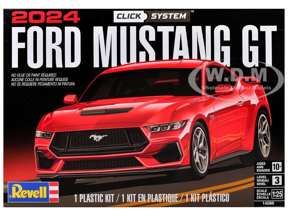 LEVEL 3 CLICK SYSTEM MODEL KIT 2024 FORD MUSTANG GT 1/25 SCALE BY