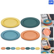 Lightweight Microwave Safe 25cm Plates - Durable Dinnerware Set for 8 People