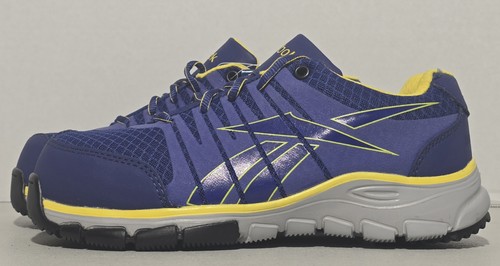Reebok Arion Work Women's RB457 Purple Yellow Size 7.5 CSA Grade 1 Composite Toe - Picture 5 of 16