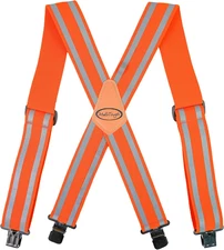 MELOTOUGH Reflective Safety Suspenders|Work Suspenders with Hi Viz Reflective St