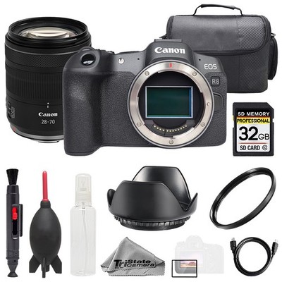 Canon EOS R8 + RF 28-70mm f/2.8 IS STM Lens +32GB+ UV Filter- Basic Kit