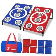 Cornhole Board Set with 8 Bean Bags 3x2 Ft Corn Hole 3 x 2 FT Multi-hole Style
