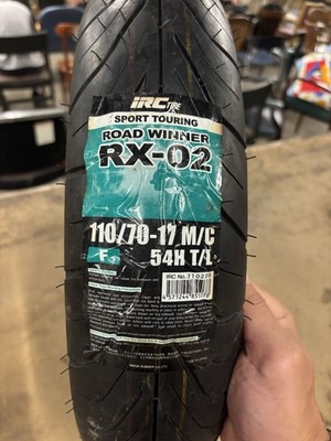 New IRC Road Winner RX-02 Front Tire Sport Touring 110/70-17 M/C 54H T/L F