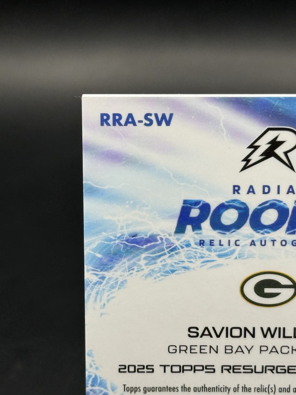 SAVION WILLIAMS RC Patch Auto White Surge 51/125 2026 Topps Resurgence PACKERS🔥 view 10