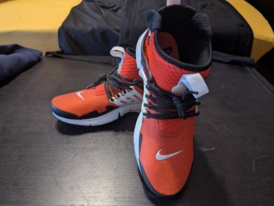 Nike Air Presto Mid Utility Sneakers Men NEW Orange Black White Sneaker