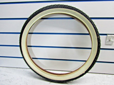 2 X Lucky stone 20x2.125 nero con parete laterale bianco sporco pneumatici bici bmx