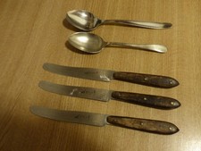Besteck Reste 5 Stück Vintage (Mu)