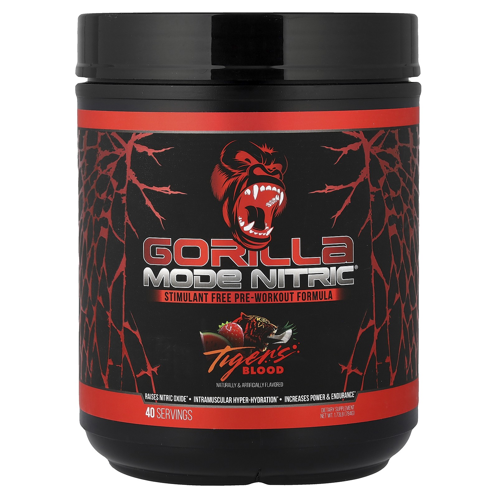 Mode Nitric Stimulant Free Pre-Workout Formula Tigers Blood 173 lb 784 g 12190₽