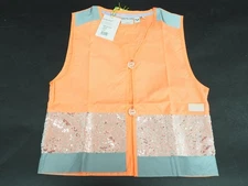 New! GOFLUO Gloria Bodyglower Reflective Vest Kids Size 1012-Y Pink Coral