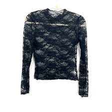 lace long sleeve high neck top whimsigoth goth grunge y2k retro witchy