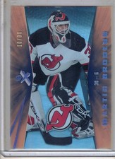2008-09 Fleer Ultra EX NHL hockey Martin Brodeur RED /30 card #16 DEVILS RARE !