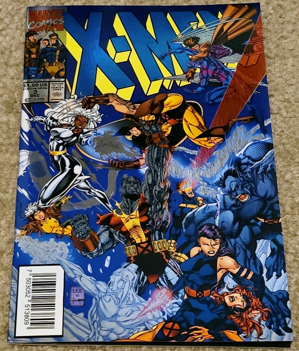 1 2024 X-men 3 NM MX NYCC 900 Foil Jim Lee Scott Williams Blue