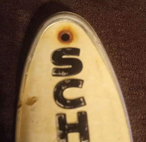 Schwinn Chicago schwarz-weiß Rennrad Kopfabzeichen Vintage Emblem keine Hardware - Bild 5 von 6