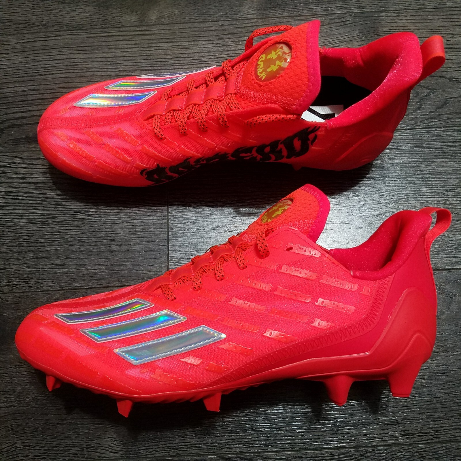 ADIDAS Adizero Big Mood Solar Red Crimson Football Cleats Mens Size 9-13  GX7893 | eBay