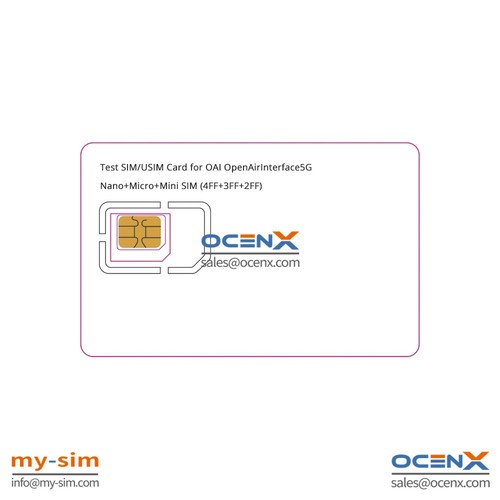 (2pcs/lot) Test SIM/USIM Card for OAI openairinterface5G with Milenage support - Picture 3 of 4