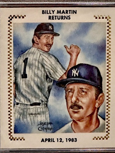 Billy Martin Framed 16x20 Matted Picture Cut Signature Jackie Robinson Stamp PSA - Picture 4 of 10