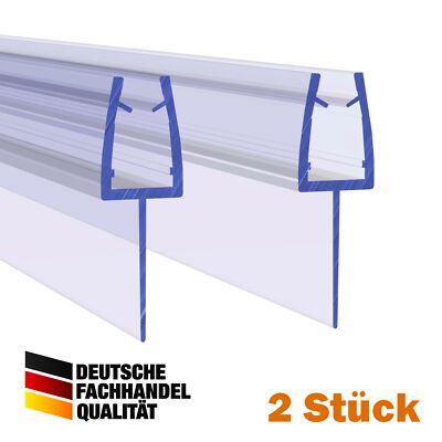 Duschdichtung Gerade Ersatzdichtung Wasserabweiser Duschprofil VA001-15 2 Stück
