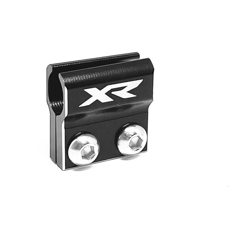 For HONDA XR250R/L XR400R XR600R XR650R Black Brake Hose Line Guide Clamp Kit