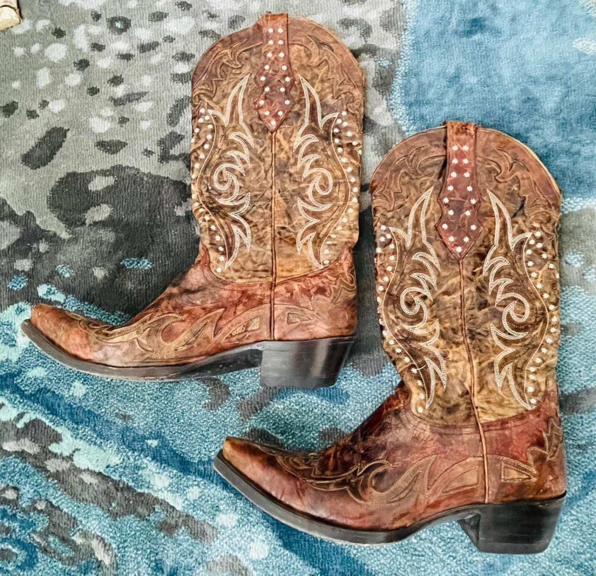 OLD GRINGO Cool Wearable Western Art EMBROIDERED LEATHER Cowboy