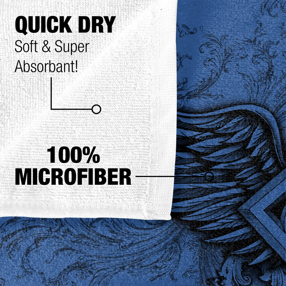 Superman Superman Winged Logo Officially Licensed Beach Towel 30"x60" - Image 4 of 4