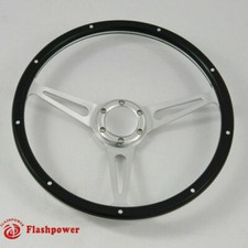 14 Black Forest Wood Steering Wheel Ford Focus Mustang Shelby Ac Cobra Whorn