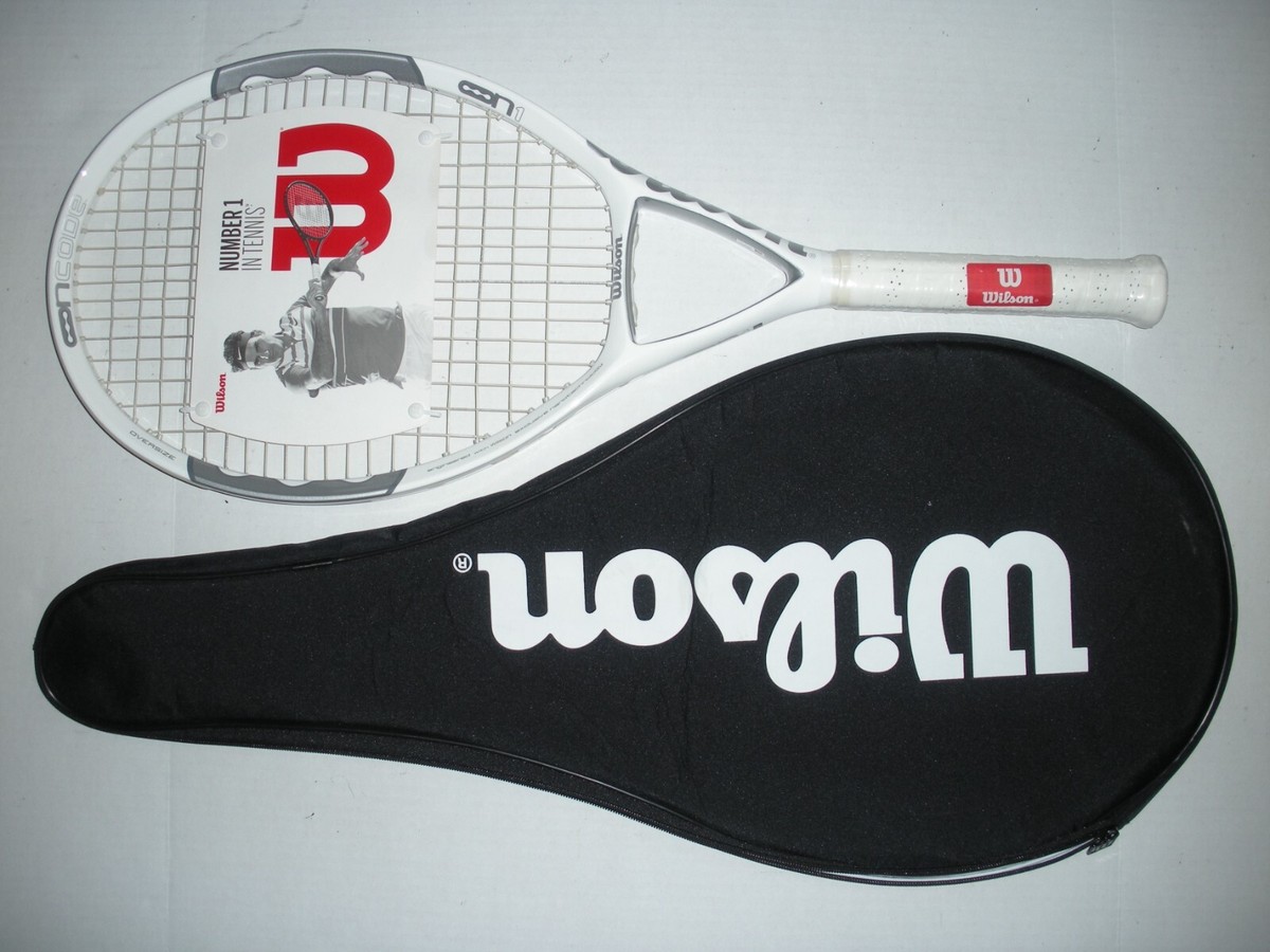 【デカラケ・115in】Wilson テニスラケット ncode n1 ホワイト 2 Wilson NCode N1 Oversize 115 sq. in. Tennis Racquet 4 3/8