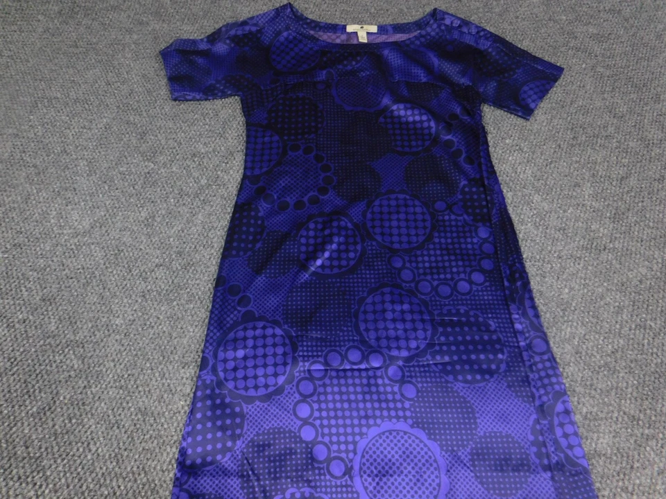 Vestido Banana Republic 2 Púrpura Línea A Mujer Jersey Seda Foto 3 de 4