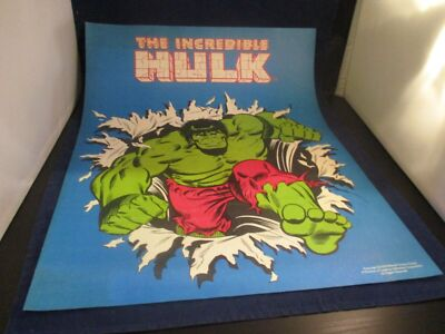 #ad The Incredible Hulk Marvel Comics All Laundry Detergent 1979 Promo Poster *NEW* $44.99