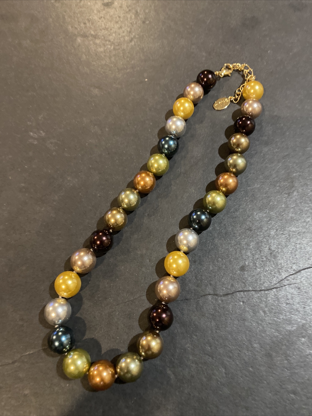 KJL Kenneth Jay Lane Multicolored Faux Pearl Neck… - image 1