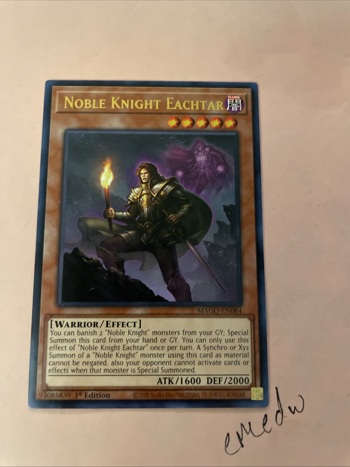 Noble Knight Eachtar MAGO-EN084 1st Edition Maximum Gold Rare