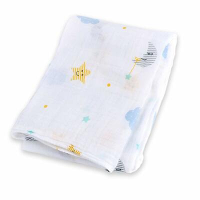 lulujo baby cotton muslin swaddling blanket happy hedgehog ...
