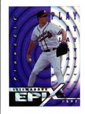 GREG MADDUX 1997 PINNACLE EPIX PLAY #E21 PURPLE BA9627