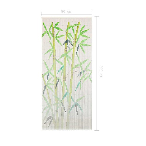 Tidyard Door Curtain Bamboo Patio Fly Screen Beaded Curtain Window 90x200 W3M7 - Picture 6 of 6