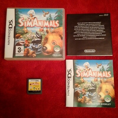 SIM ANIMALS Nintendo DS Spiel UK PAL KOMPLETT in sehr gutem Zustand & FWO - UK-Verkäufer - !L@@K!