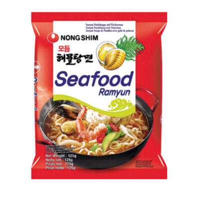 5 x 125g Nong Shim Seafood Ramyun Instantnudeln Noodle Soup Koreanische Ramen