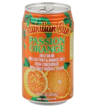 Hawaiian Sun Passion Orange Nectar Juice Drink 11.5oz Can 6-Pack x2