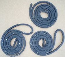 1968-74 Nova Ventura Omega 2 Dr Weatherstrip Door Trunk Lid Rubber Seal Kit 3pc