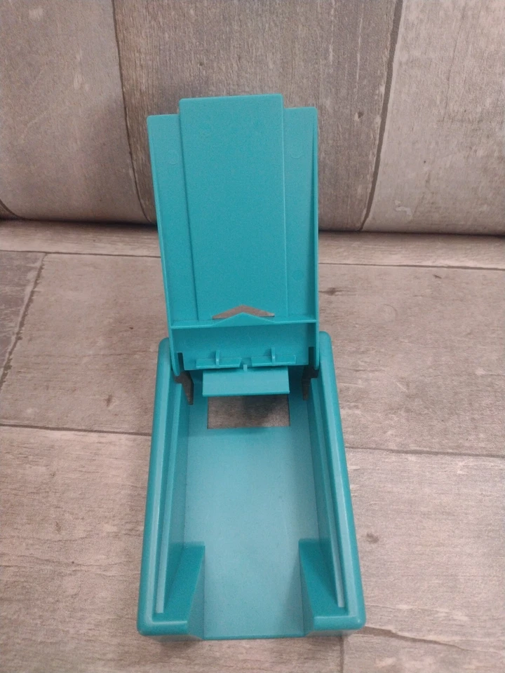 Vintage 1989 TABOO Game Replacement Pieces Parts Teal CARD HOLDER 2 - Image 2 of 3