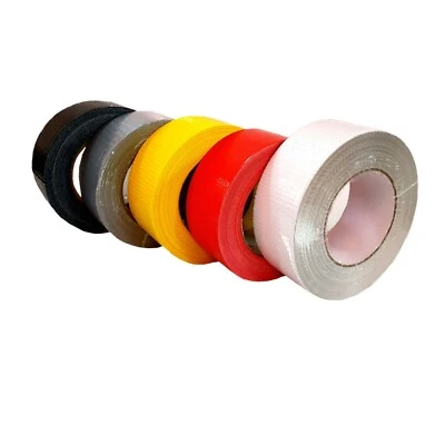 PROFIKLEBEBAND Nastro adesivo in tessuto 48 mm x 50 m, argento, rosso, giallo nero bianco nastro corazzato Duct-Tape
