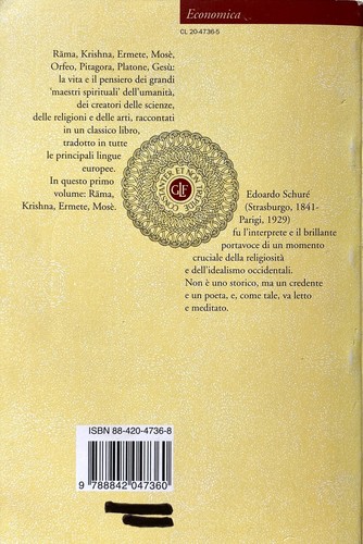 ÉDOUARD SCHURÉ GRANDI INIZIATI STORIA SEGRETA RELIGIONI RAMA KRISHNA ERMETE MOSÈ - Picture 10 of 12