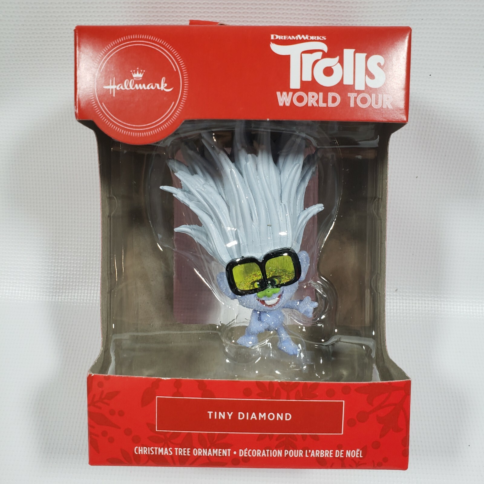 2 HALLMARK DREAMWORKS TROLLS WORLD TOUR ORNAMENT POPPY QUEEN BARB TINY