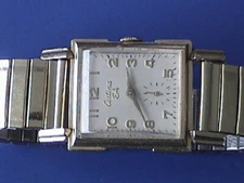 VINTAGE CERTINA EA GOLD FILLED RECTANGLE HAND WIND WRISTWATCH