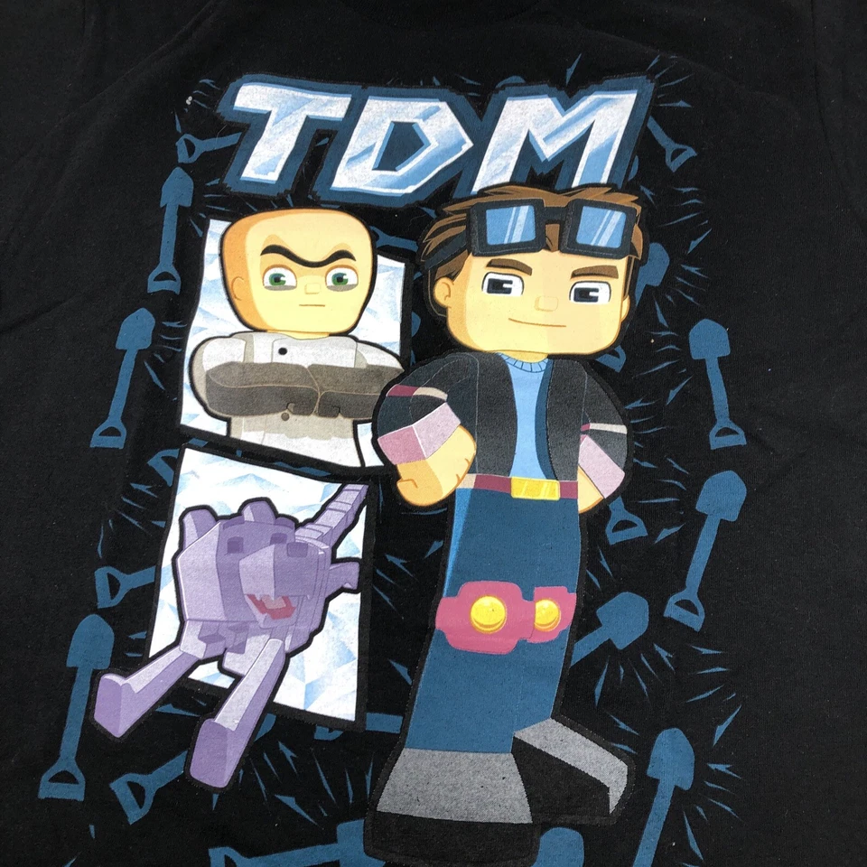Tube Heroes TDM Boys Graphic Tee Shirt Youth XS 4/5 Minecraft Digitalverse - Image 2 of 4