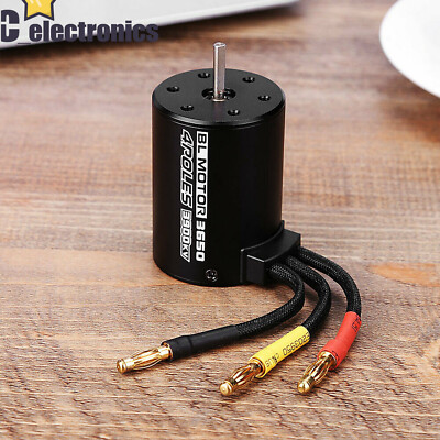 RC Brushless Motor ESC Combo Impermeabile Brushless ESC Kit Motore Elettrico Regolatore Per 1/8 1/10 RC Car Accessori Per Modelli Di Auto - Foto 2