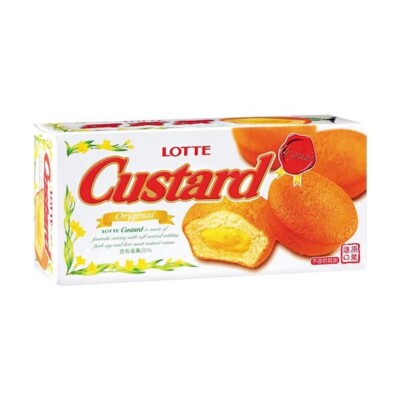 3× Lotte Custard- original  132g each