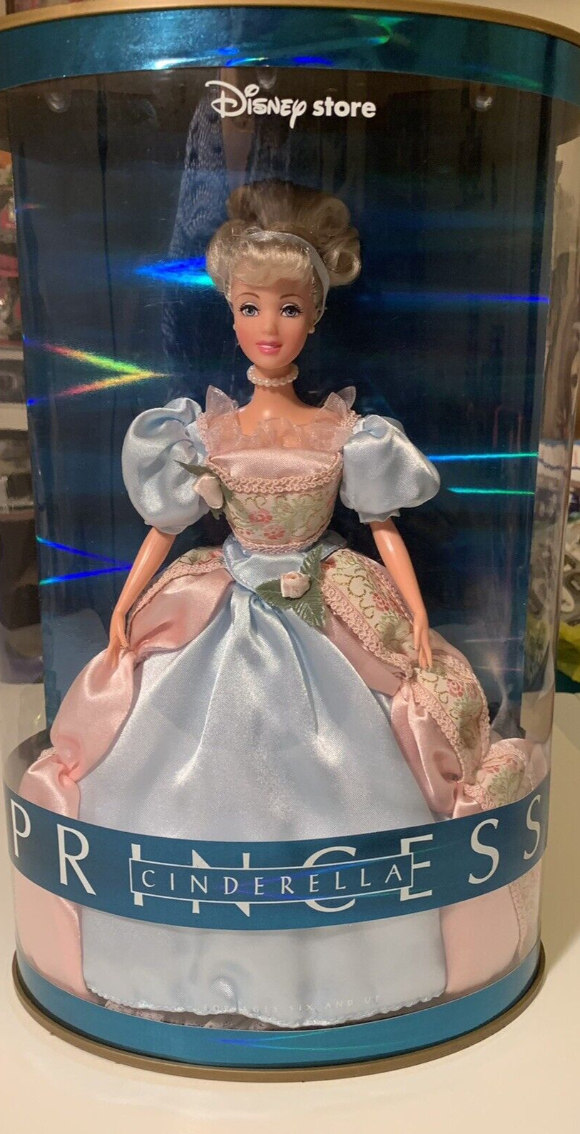Disney Store &ldquo;Cinderella Princess Doll" New in Orig Display Case that Lights up