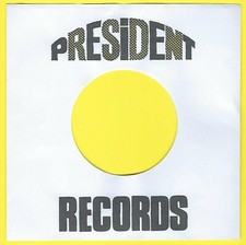 PRESIDENT RECORDS - REPRODUCTION RECORD COMPANY SLEEVES - pack of 10 