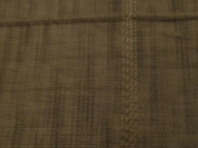 Unbranded Brown Color Square Cut  Rod-Style Lined Curtain Single Panel 53 x 86